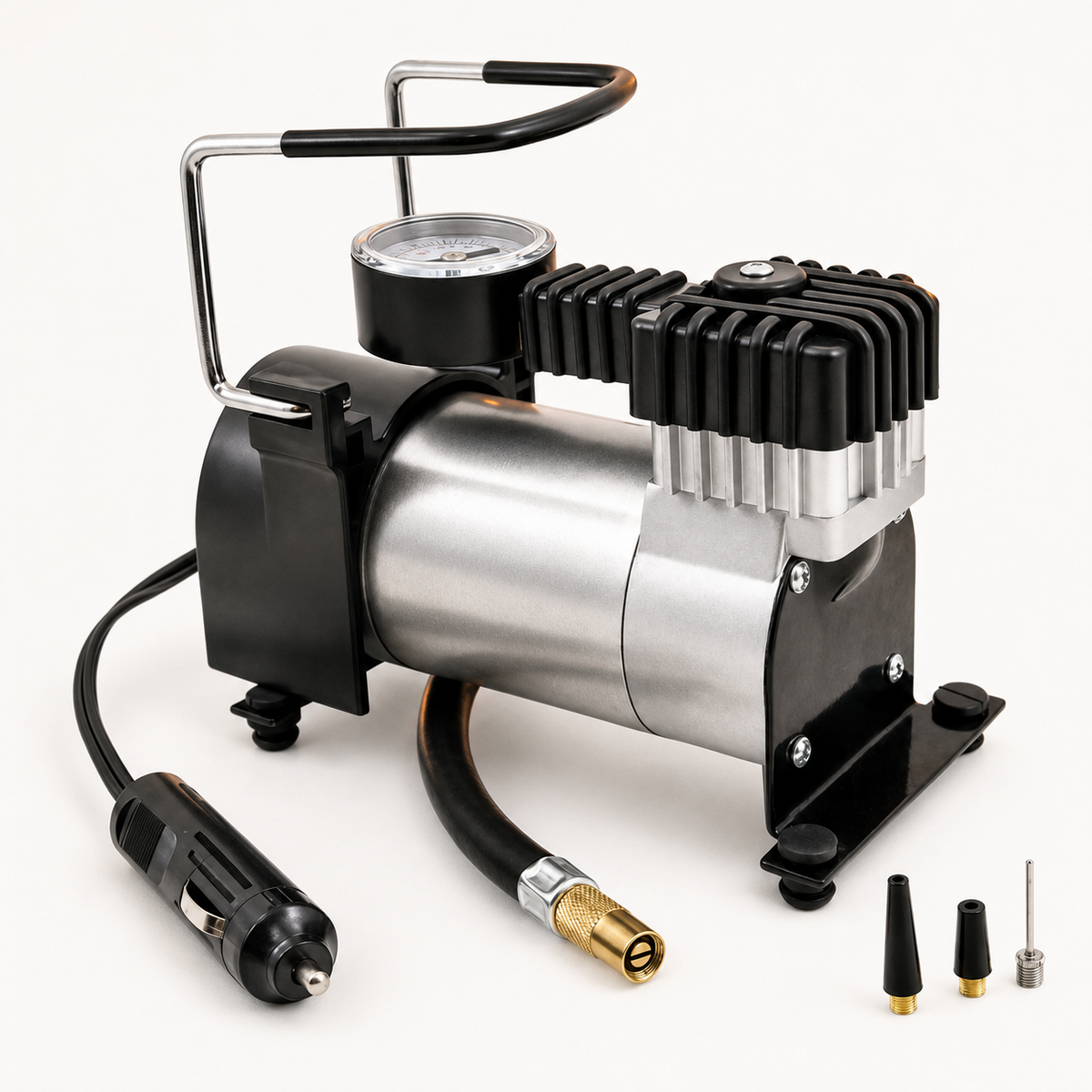 RoadReady heavy-duty 12V tyre compressor front view